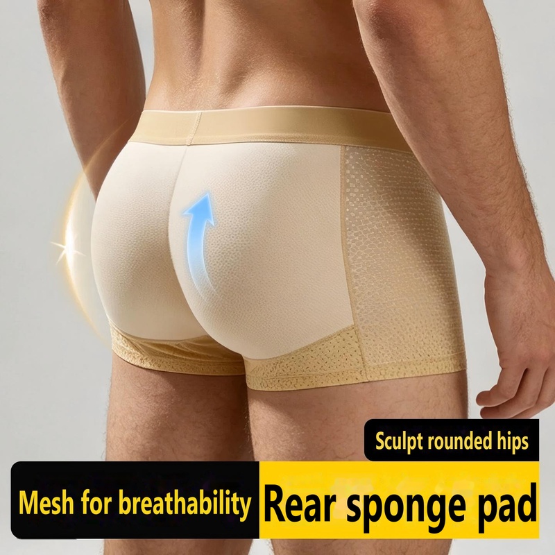 Boxer Shorts Modal - Caleçon boxeur rembourré pour hommes, effet