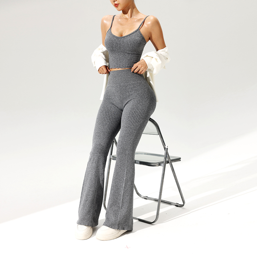 2 pièces/ensemble pantalon éva - Tank Top Ribbed avis et prix
