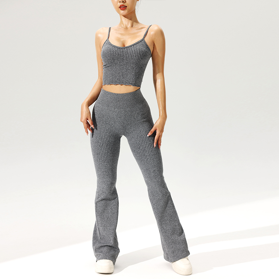 2 pièces/ensemble pantalon éva - Tank Top Ribbed avis et prix